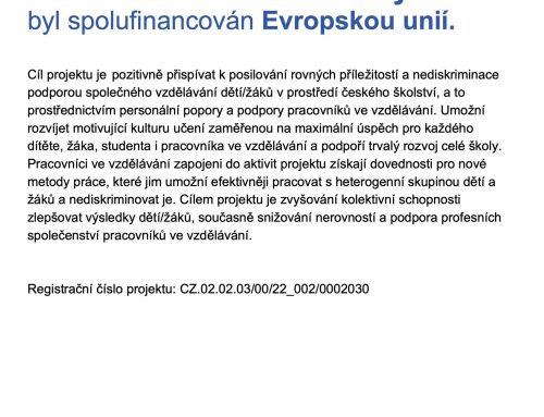 Stále společně III pro MŠ Děvčátka Momo Slatiňany