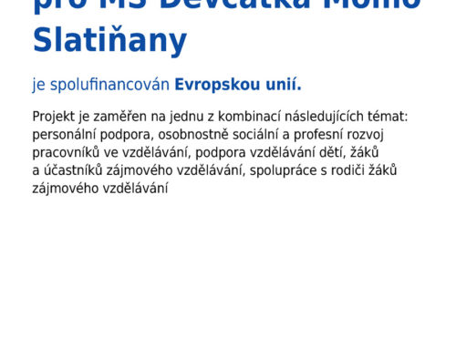 Stále společně IV pro MŠ Děvčátka Momo Slatiňany